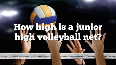 How high is a junior high volleyball net?