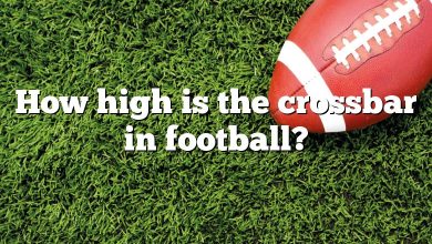 How high is the crossbar in football?