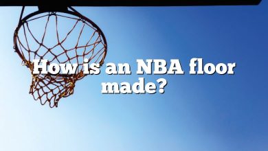 How is an NBA floor made?