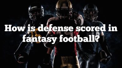 How is defense scored in fantasy football?