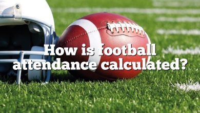 How is football attendance calculated?