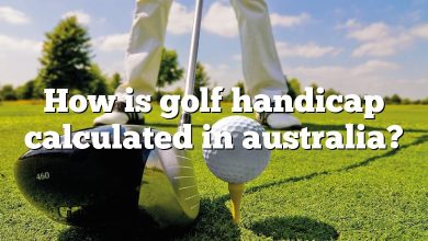 How is golf handicap calculated in australia?