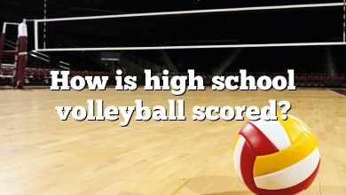 How is high school volleyball scored?