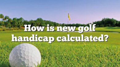 How is new golf handicap calculated?