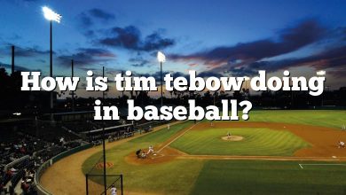 How is tim tebow doing in baseball?