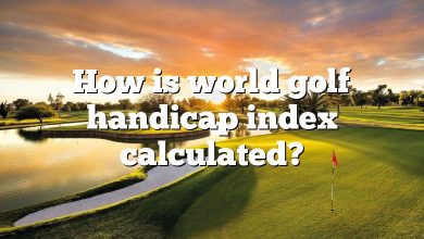 How is world golf handicap index calculated?