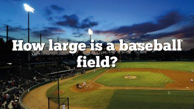 How large is a baseball field?