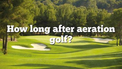 How long after aeration golf?