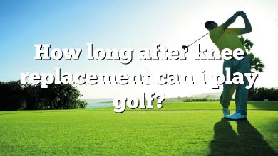 How long after knee replacement can i play golf?