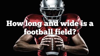 How long and wide is a football field?