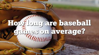How long are baseball games on average?