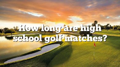 How long are high school golf matches?