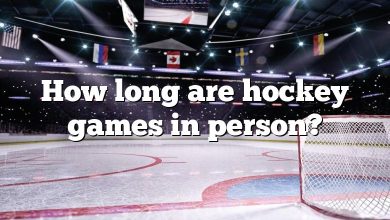 How long are hockey games in person?