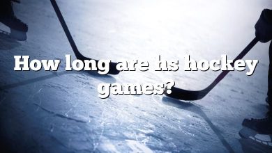 How long are hs hockey games?