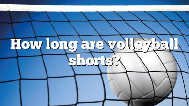 How long are volleyball shorts?