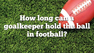 How long can a goalkeeper hold the ball in football?