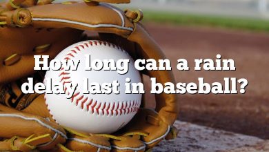 How long can a rain delay last in baseball?