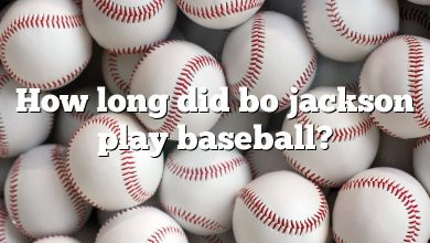 How long did bo jackson play baseball?