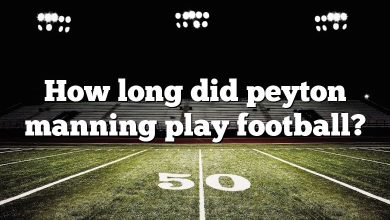 How long did peyton manning play football?