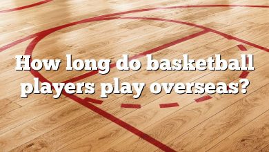 How long do basketball players play overseas?