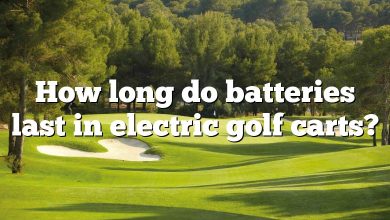 How long do batteries last in electric golf carts?