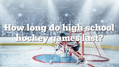 How long do high school hockey games last?