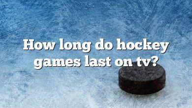 How long do hockey games last on tv?