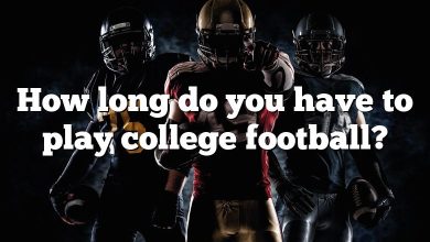 How long do you have to play college football?