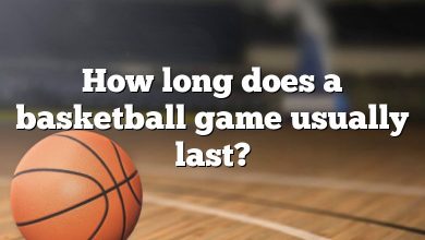 How long does a basketball game usually last?