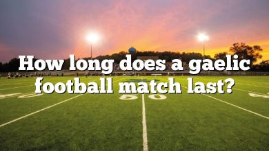 How long does a gaelic football match last?