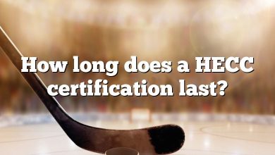 How long does a HECC certification last?