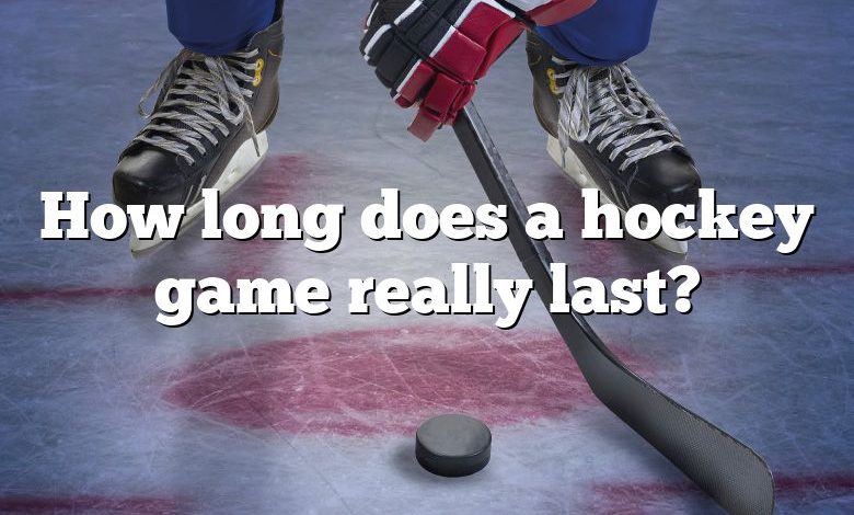 How long does a hockey game really last?