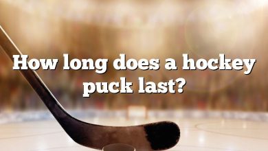 How long does a hockey puck last?