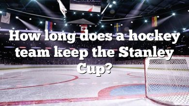 How long does a hockey team keep the Stanley Cup?