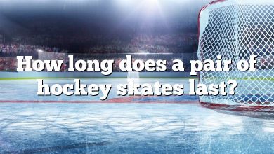 How long does a pair of hockey skates last?