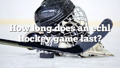 How long does an echl hockey game last?