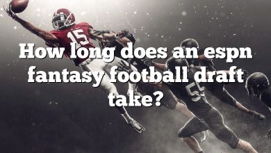 How long does an espn fantasy football draft take?
