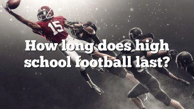 How long does high school football last?