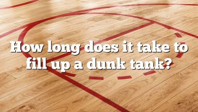 How long does it take to fill up a dunk tank?