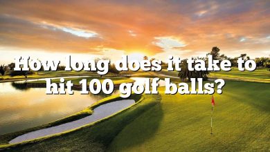 How long does it take to hit 100 golf balls?