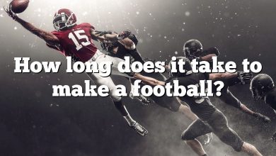 How long does it take to make a football?