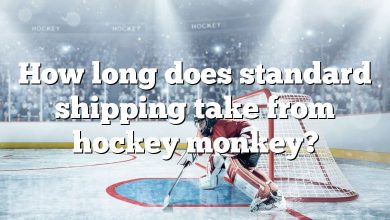 How long does standard shipping take from hockey monkey?