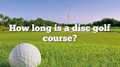 How long is a disc golf course?