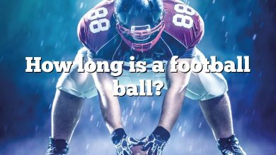 How long is a football ball?