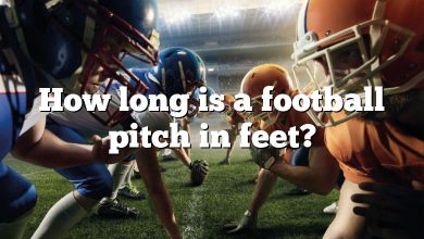 How long is a football pitch in feet?