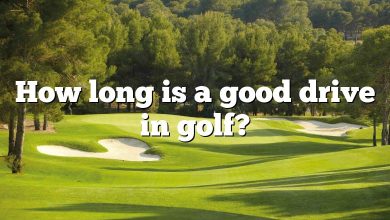 How long is a good drive in golf?