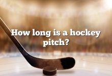 How long is a hockey pitch?