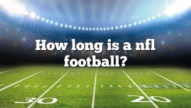 How long is a nfl football?