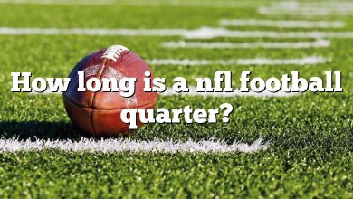 How long is a nfl football quarter?