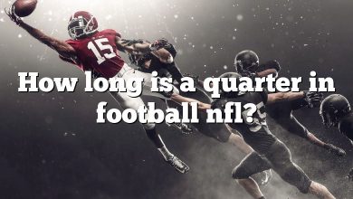 How long is a quarter in football nfl?